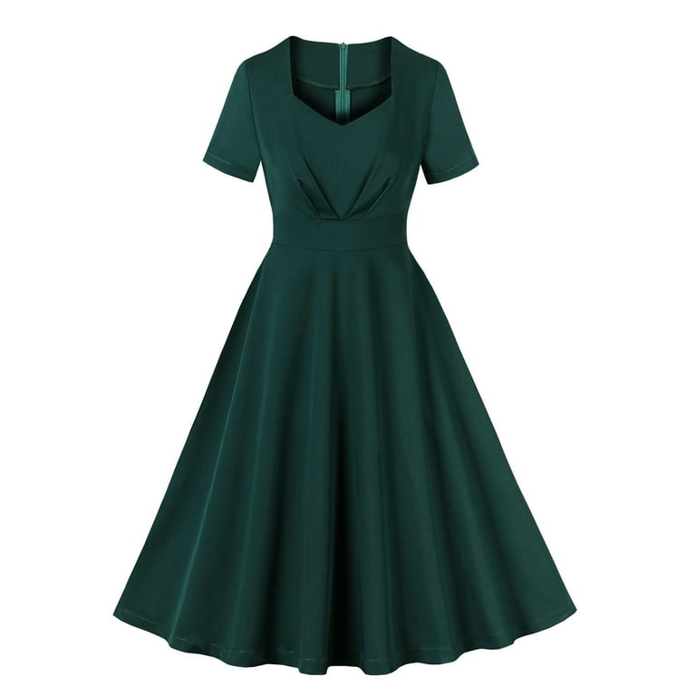 LFEOOSTRockabilly Dress for Women 1950s Vintage Retro Cocktail