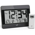 thumbnail image 1 of LFF Atomic Clock,Digital Wall Clock Battery Operated,Desk Alarm Clock with Indoor & Outdoor Temperature, Date,Large Display,Wireless Outdoor Sensor, Clock for Bedroom,Living Room,Office,Auto DST, 1 of 7