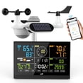 thumbnail image 1 of LFF Weather Station, with Outdoor Sensor, Wireless Weather Station with Rain Gauge, UV Index, Wind Speed/Direction, Weather Forecast, Barometer, WiFi Weather Station with 4-Level Adjustable Backlight, 1 of 7