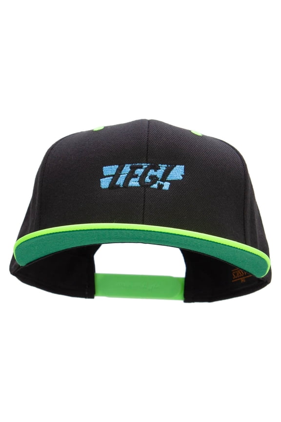 LFG Embroidered Wool Blend 2 Tone Classic Snapback - Black Yellow OSFM