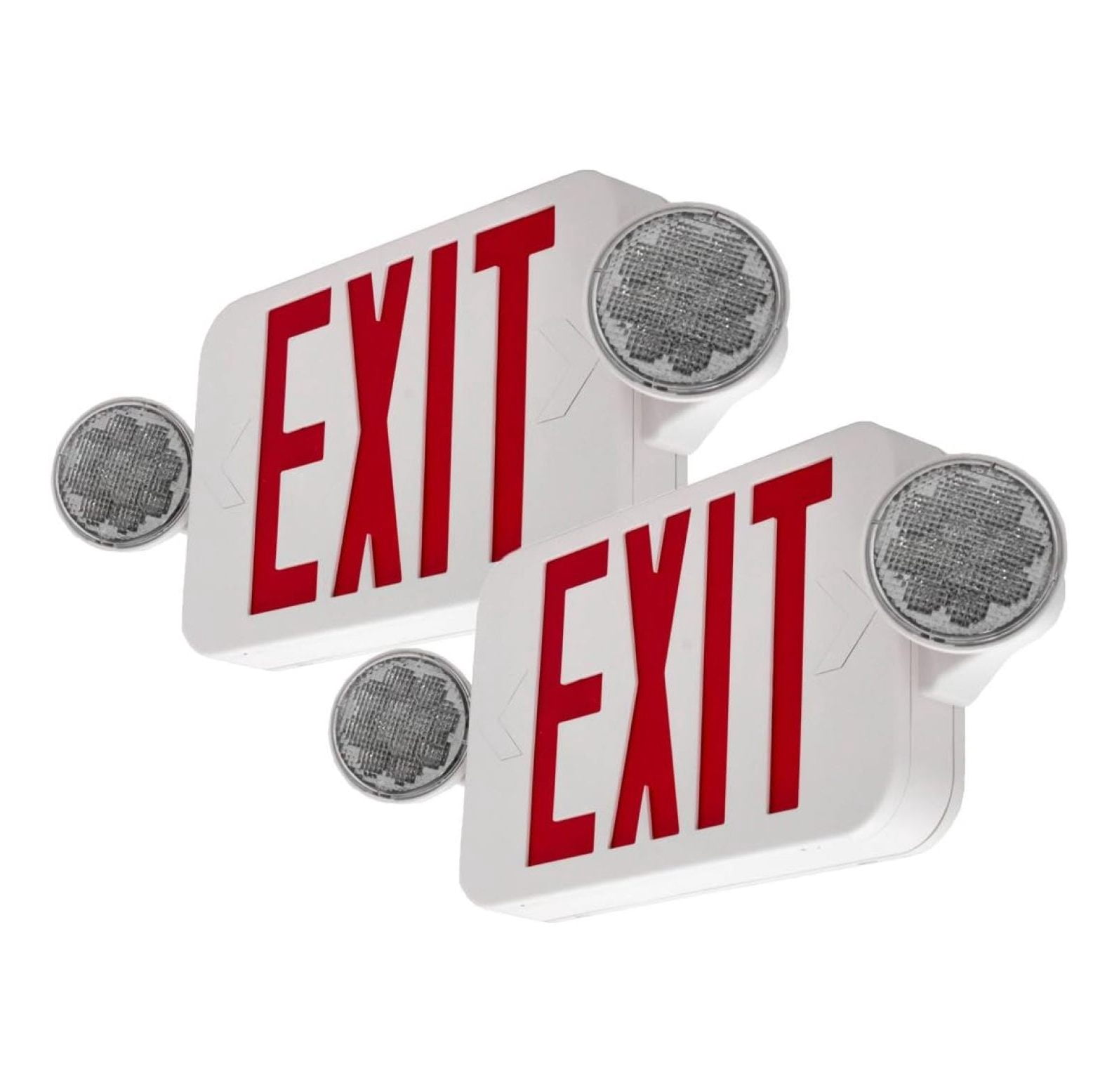 Aazon.co: 6 Pack Red LED Exit Sign with Eergency Lights, Coercial Eergency Exit Lights