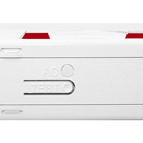 LFI Lights Red EXIT Sign With Battery Backup - Hardwired LED, UL 924 Listed, White Housing (LEDRWBB1)