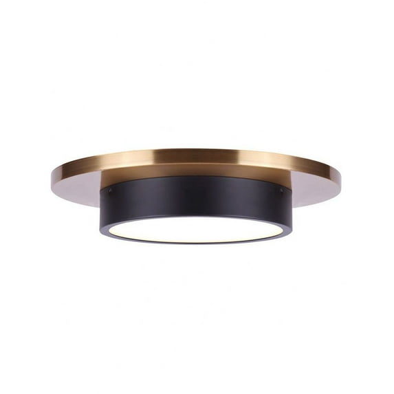 LFM212B12BKG Canarm Inc Jaxton - 20W 1 LED Flush Mount-2.13 Inches Tall and 11.75 Inches Wide