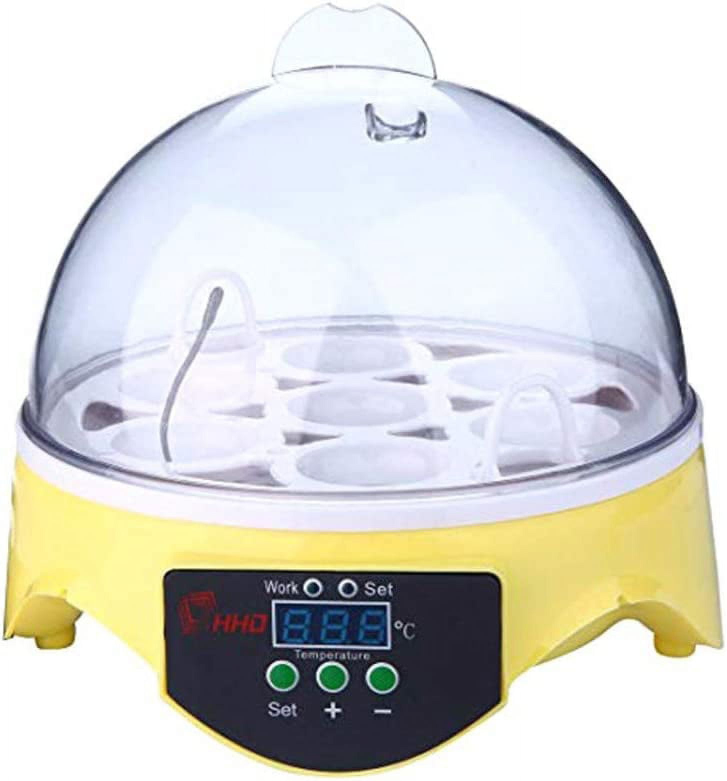 LFOGoods 7 Egg Incubator with Humidity Temperature, Incubation Date and
