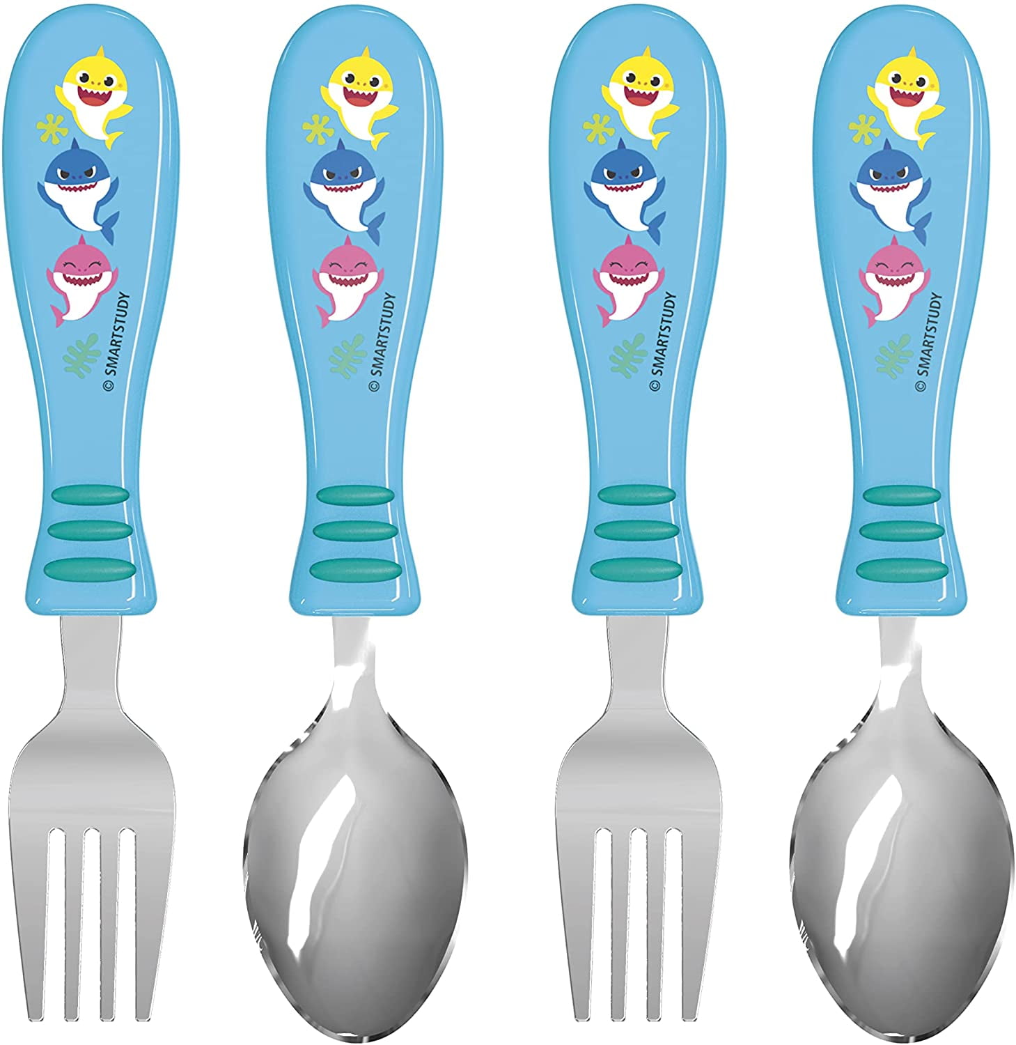 LFOGoods Bluey Kid Flatware Fun Character Art on Both Utensils, Non