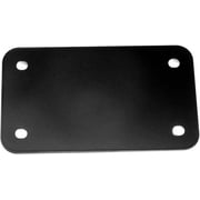 LFPartS Black Motorcycle License Plate Backing Reinforce Plate for Motorcycle License Plate