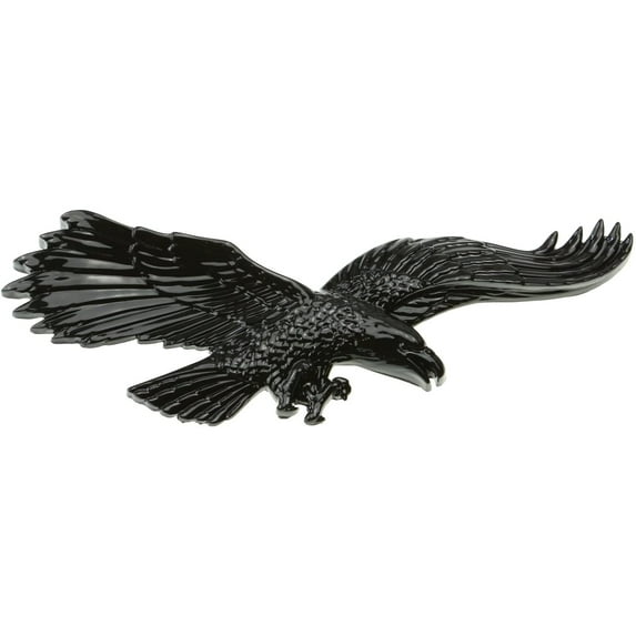 LFPartS Flying Eagle 3D Car Motorcycle Emblem (Black)