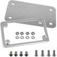thumbnail image 1 of LFPartS Motorcycle Stainless Steel License Plate Frame + Motorcycle License Backing Plate Set, 1 of 3