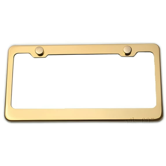 LFPartS Stainless Steel License Plate Frame (Gold)