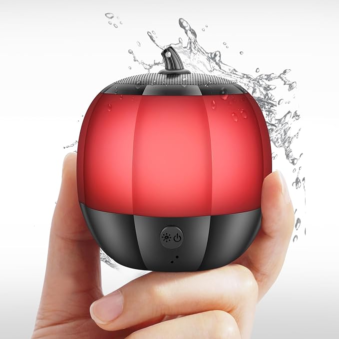 LFS Small Bluetooth Speakers, Portable Wireless Speaker, Small Pumpkin Speakers, Shower Speaker