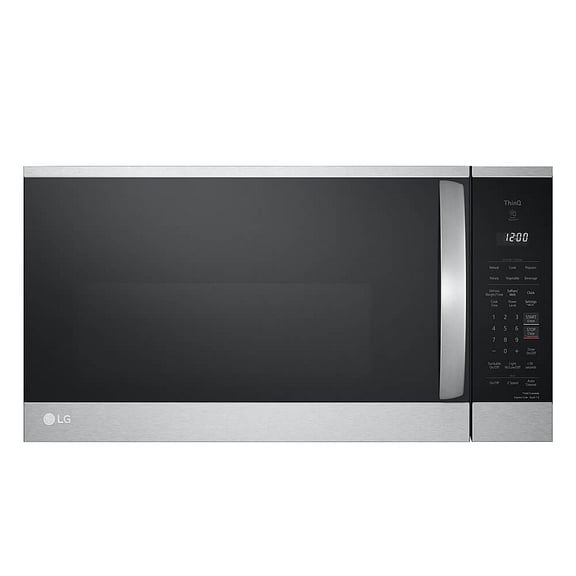 LG 1.8 cu ft 47.60 lb Over-the-Range Microwave Oven, Stainless Finish