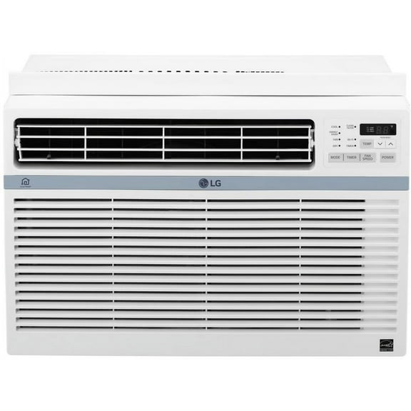 LG 10,000 BTU (5000 BTU DOE) 450 Sq Ft Window Air Conditioner with Remote Control, White