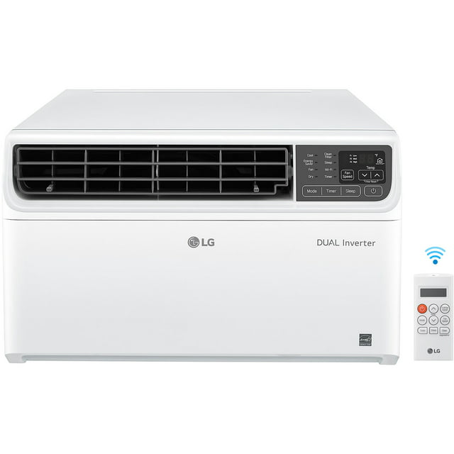 LG 10,000 BTU Dual Inverter Smart Window Air Conditioner, Cools 450 sq ft, Works with Amazon Alexa