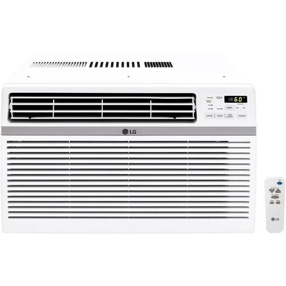 LG 12,000 BTU 115V Window-Mounted Air Conditioner with Remote Control Includes KUBICLE Premium 6.5 feet Insulating Open Cell Foam Tape