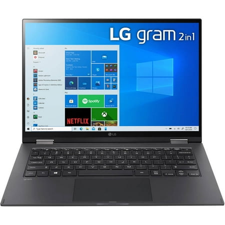 LG - gram 2-in-1 14” WUXGA Laptop – Intel Evo Platform Core i7 – 16GB RAM – 1TB NVMe Solid State Drive - Black