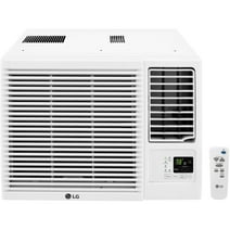 LG 18,000 BTU 1,000 Sq.Ft. Window Air Conditioner with 12,000 BTU Heat, White