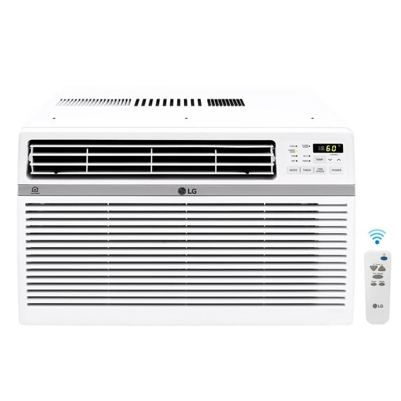 LG 18,000 BTU 230V Window Smart Air Conditioner with Remote, LW1821ERSM