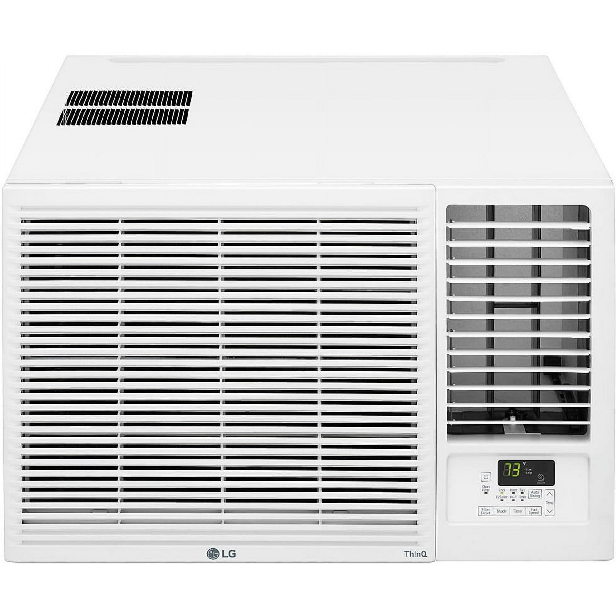 LG 18,000 BTU 230V Smart Wi-Fi Window-Mounted Cooling u0026 Heating Air  Conditioner with Remote Control - Walmart.com