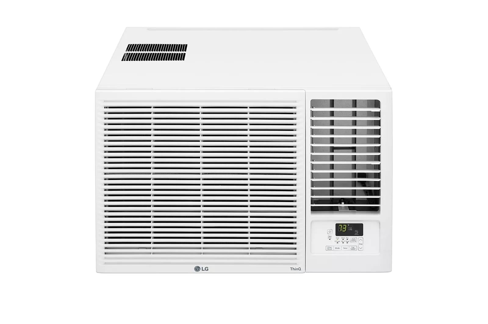 LG 18000 BTU White Wi-Fi Window Air Conditioner with Heater and Remote
