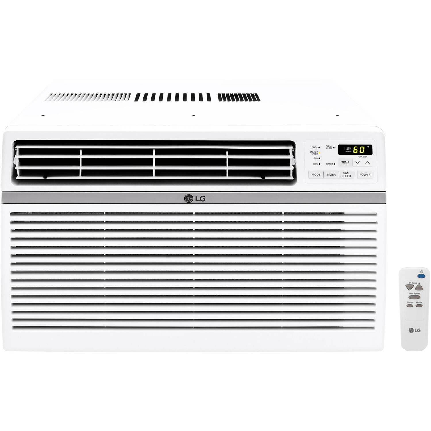 LG 24,500 BTU Window Air Conditioner, 1,560 Sq.ft. (39'x40' Room Size), Remote, 230/208V - image 1 of 11