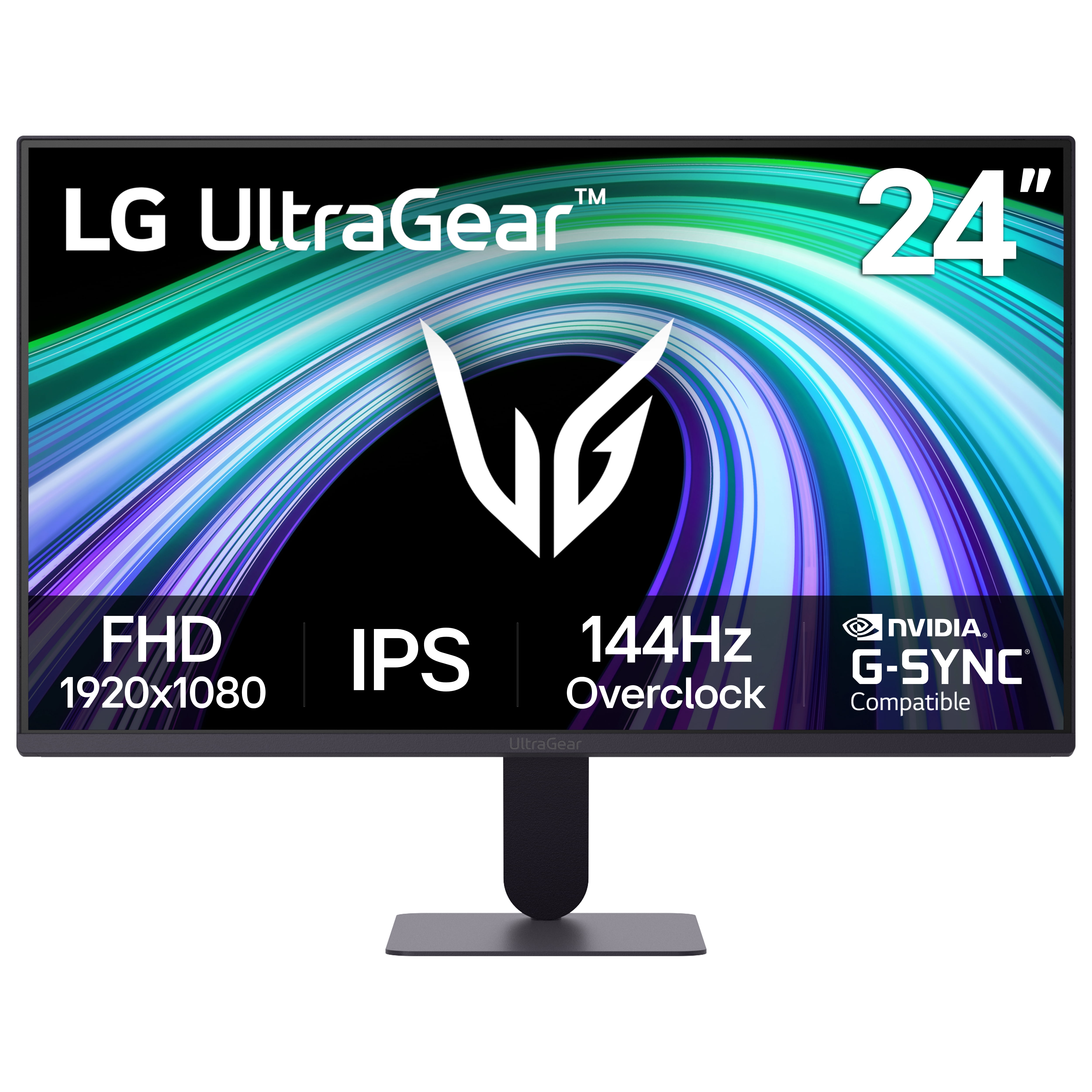 LG 24-Inch Full HD IPS Gaming Monitor 144Hz 1ms FreeSync G-Sync Compatible, 24G41WB