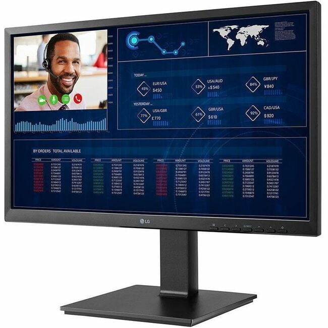 LG 23.8" Full HD All-In-One Thin Client Computer, Intel Celeron N5105, 4GB RAM, 16GB SSD, IGEL OS, 24CQ650I-6N