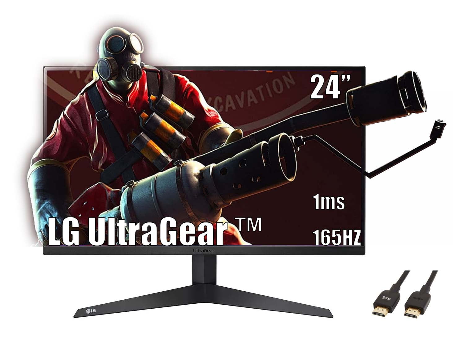LG UltraGear 24インチ ゲーミングモニター 180Hz 美品 LG UltraGear 24