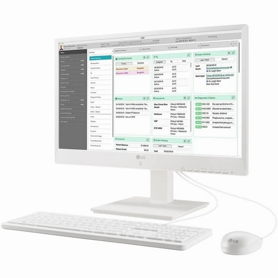 LG 23.8" Full HD All-In-One Thin Client Computer, Celeron J4105, 4GB RAM, 16GB SSD, No, 24CN670NK6N
