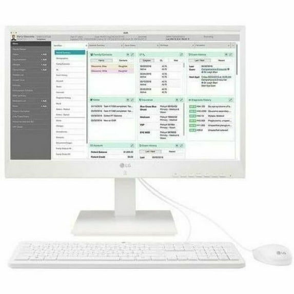 LG 23.8" Full HD All-In-One Thin Client Computer, Intel Celeron J4105, 4GB RAM, 16GB SSD, No, 24CN670NK6N