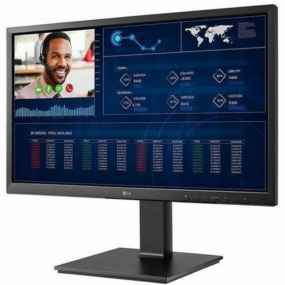 LG 23.8" Full HD All-In-One Thin Client Computer, Intel Celeron N5105, 8GB RAM, 16GB SSD, 24CR660NK-6P