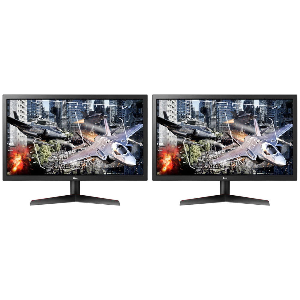 LG 24GN50W-B 24'' UltraGear FHD 144Hz 1ms Gaming Monitor with FreeSync  (2-Pack) 