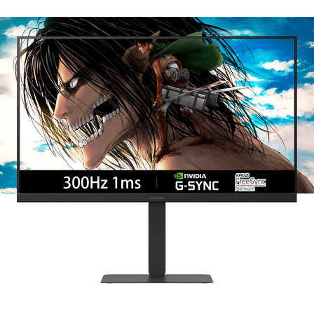 LG 27" 300Hz High Refresh Rate Gaming Monitor | NVIDIA G-Sync Compatible& AMD FreeSync Premium | QHD - 1ms - USB-C (PD 15W) - HDMI 2.1| Tilt/Height/Swivel/Pivot Stand |Black