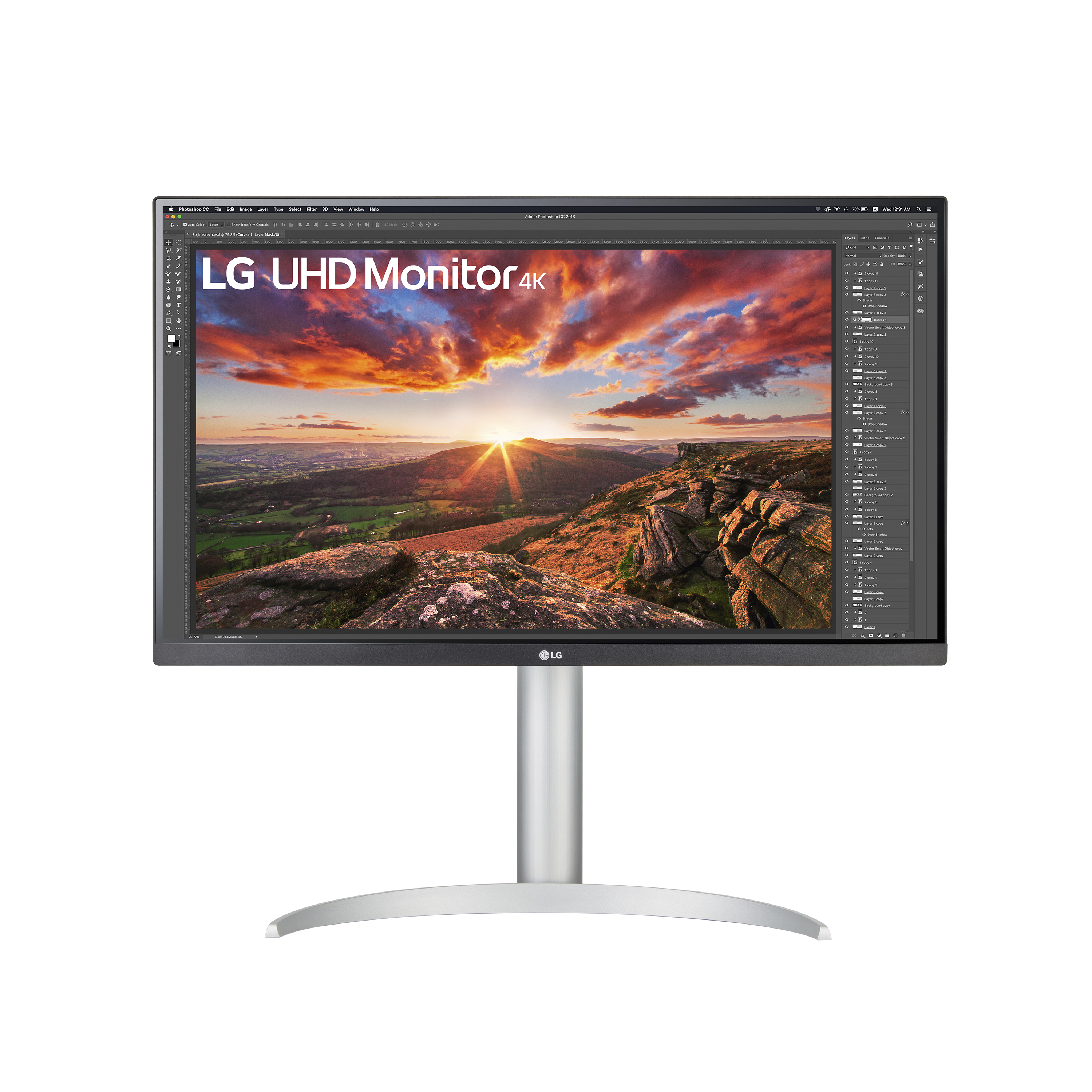 LG 27" Class IPS 4K UHD VESA HDR400 USB-C Monitor - 27UP850-W - image 1 of 11