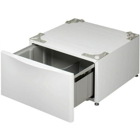 LG - 27" Laundry Pedestal with Storage Drawer - White