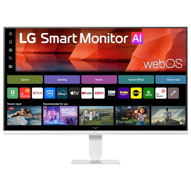 LG 27 inch FHD IPS Smart Monitor with webOS and 120Hz Refresh Rate
