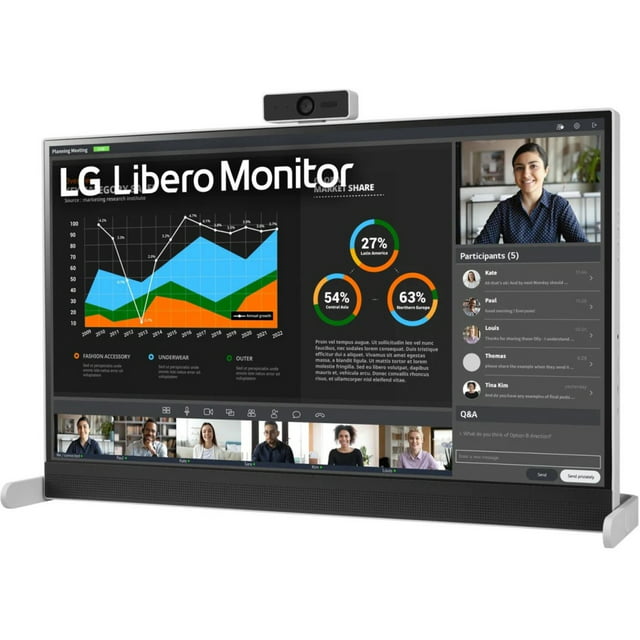 LG 27BQ70QC-S 27" WQHD LCD Monitor - 16:9 - Black, Black