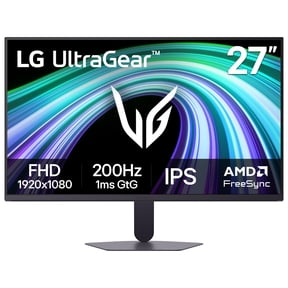LG 27" UltraGear FHD 1080p IPS 200Hz Gaming Monitor, Black, 27G521B-B
