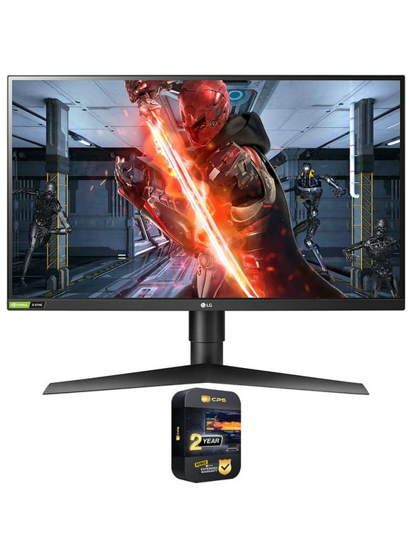 LG 27GL850-B 27 inch Ultragear QHD Nano IPS 1ms NVIDIA G-SYNC Compatible Gaming Monitor Bundle with 2 YR CPS Enhanced Protection Pack