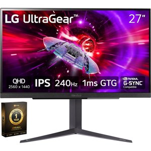 LG 27GR83Q-B Gaming Monitor QHD 1ms 240Hz Black/27 inch UltraGear