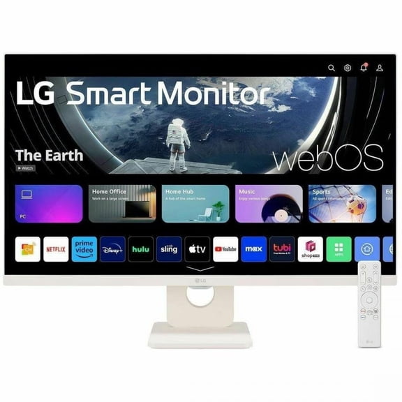LG 27U511SA-W 27" Class Full HD Smart LCD Monitor - 16:9 - 27" Viewable - In-plane Switching (IPS) Technology - 1920 x 1080 - 16.7 Million Colors - 250 Nit - 5 ms - 100 Hz Refresh Rate - Speakers -...
