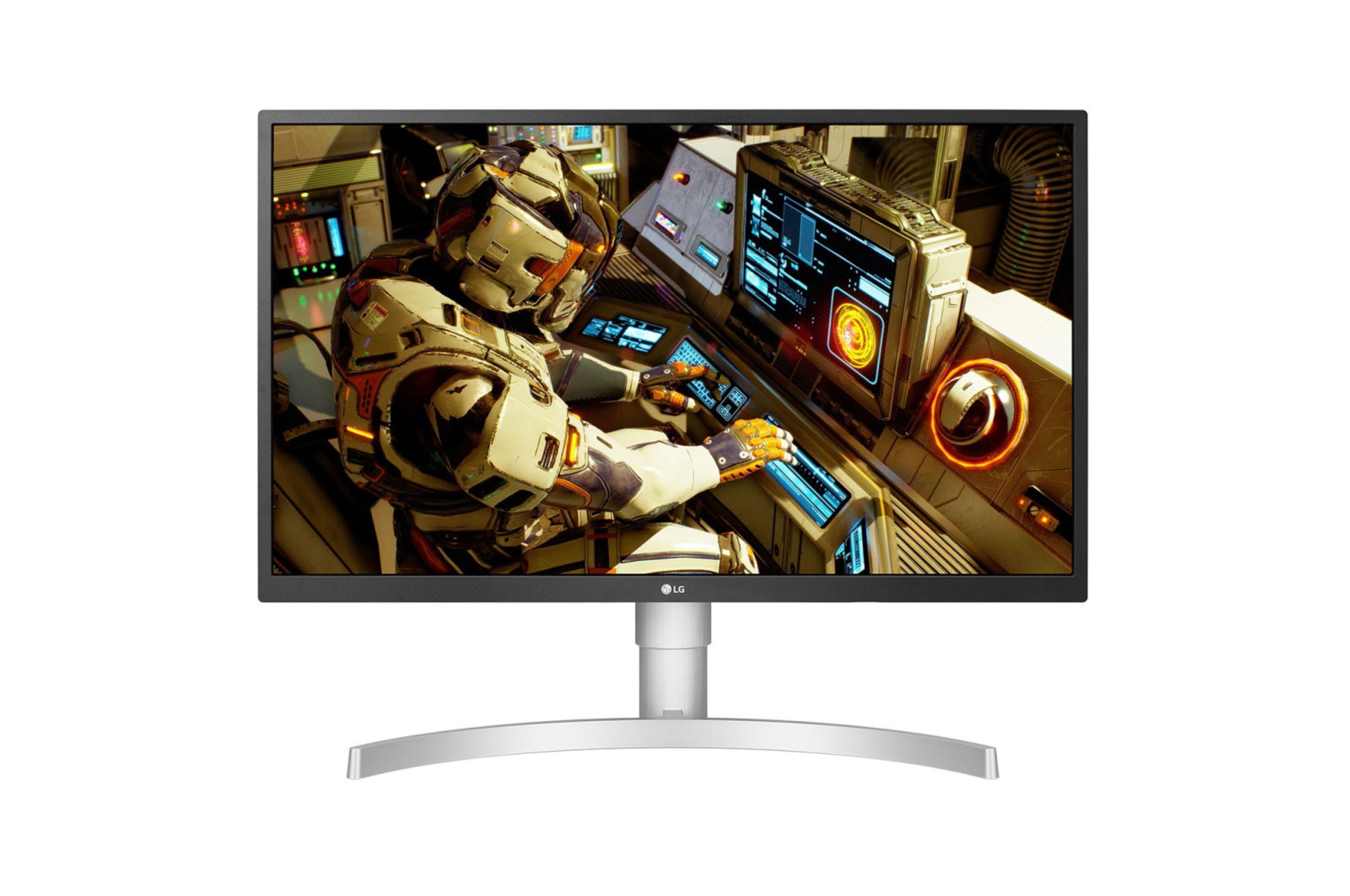 LG 27UL550-W 27 pulgadas 4K UltraFine IPS LED HDR Monitor con tecnología  Radeon Freesync y HDR 10, color plateado