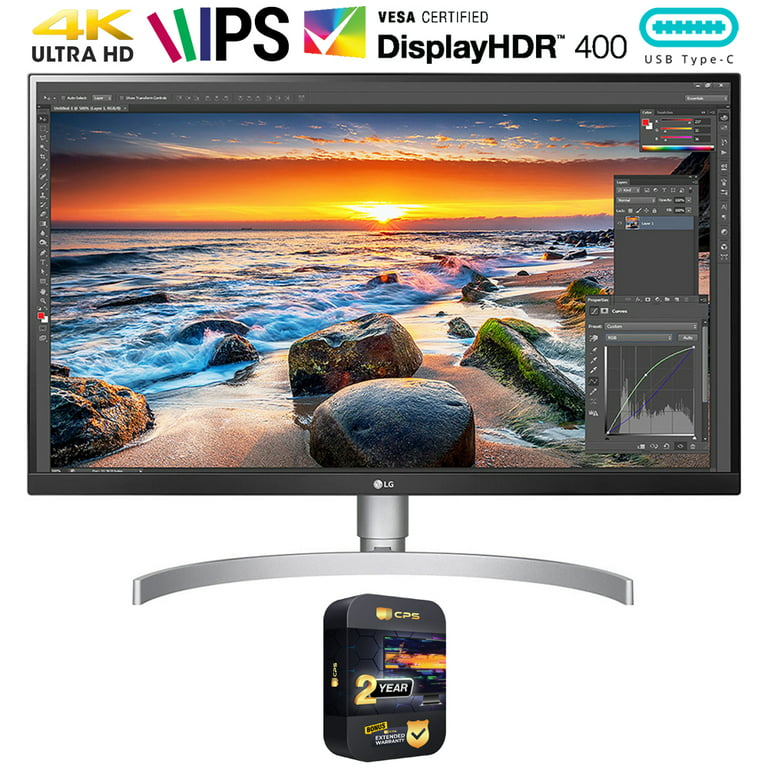 LG Monitor LED IPS UHD 4K Class 27'' con HDR 400 (27'' Diagonal) y VESA  Display HDR 400 (27'' Diagonal)