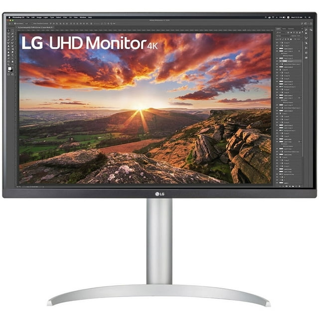LG 27UP850-W 27" 4K (3840x2160) 5ms IPS FreeSync Monitor,&nbsp;Silver (Used)