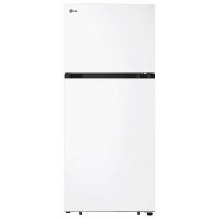 LG - 17.5 Cu. Ft. Garage Ready Top-Freezer Refrigerator with Reversible Doors - White