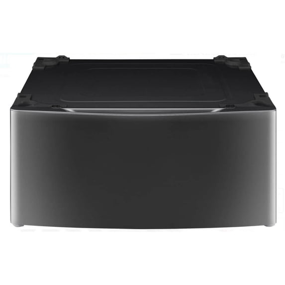 LG WDP4K Tall Black Stainless Laundry Pedestal w/ Drawer