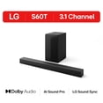 thumbnail interactive-video image 1 of LG 3.1 Channel Sound Bar with Dolby Audio, S60T, 1 of 16