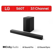 LG 3.1 Channel Sound Bar with Dolby Audio, S60T