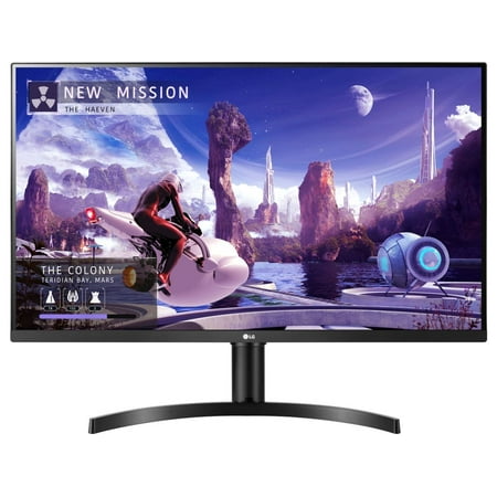 LG - 32" IPS LED QHD FreeSync Monitor with HDR (HDMI, DisplayPort) - Black