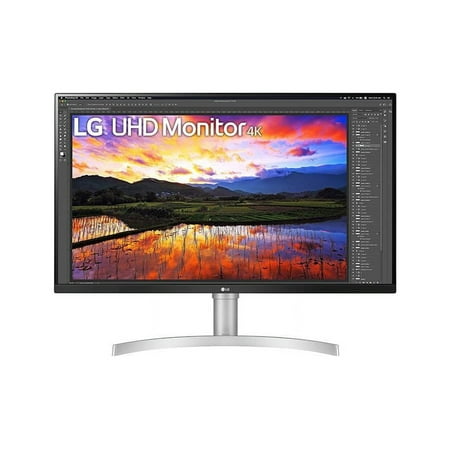 LG - 32" UltraFine IPS UHD 60Hz FreeSync Monitor - White