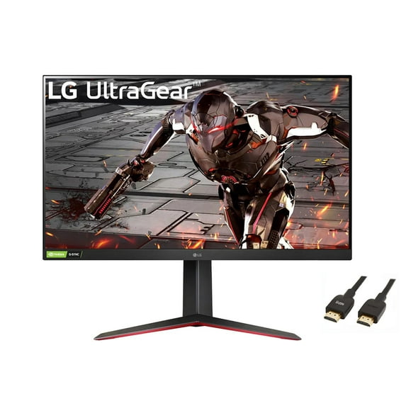 LG 32" UltraGear FHD Gaming Monitor, LED Display, 165Hz, 1ms, AMD FreeSync Premium and NVIDIA G-SYNC, HDMI/Display Port, with 5AVE HDMI Cable